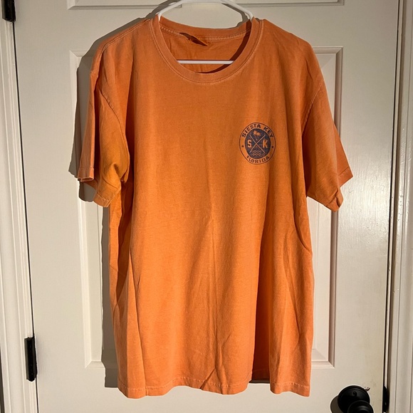 Siesta Key orange comfort colors Tshirt size large - Picture 2 of 4